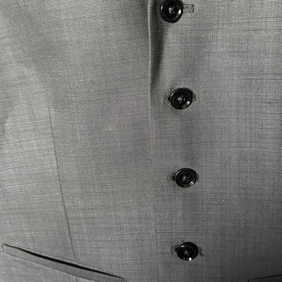 Express Men - Textured Grey Vest Small - Picture 4 of 5